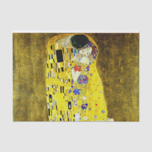 Papier Mousseline Le baiser par Gustav Klimt, peintre symboliste,