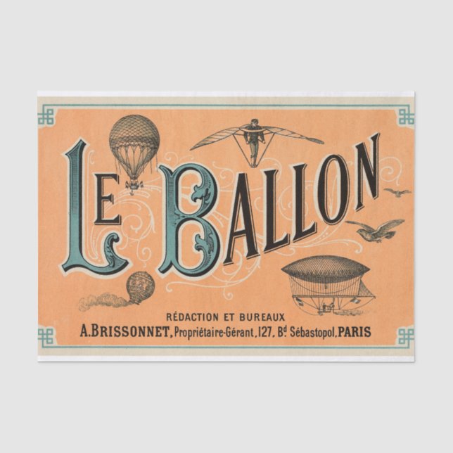 Papier Mousseline Le Ballon (Recto)