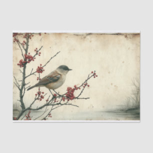 Papier Mousseline Le Bruant solitaire