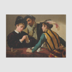 Papier Mousseline Le Cardsharps par Caravaggio