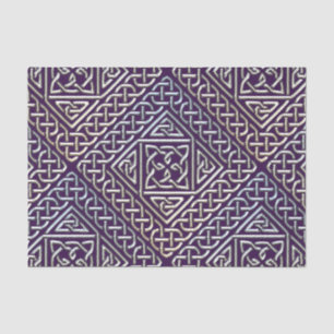 Papier Mousseline Le carré argenté de pourpre forme le motif de