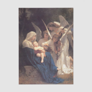 Papier Mousseline Le Chant des Anges par William Bouguereau
