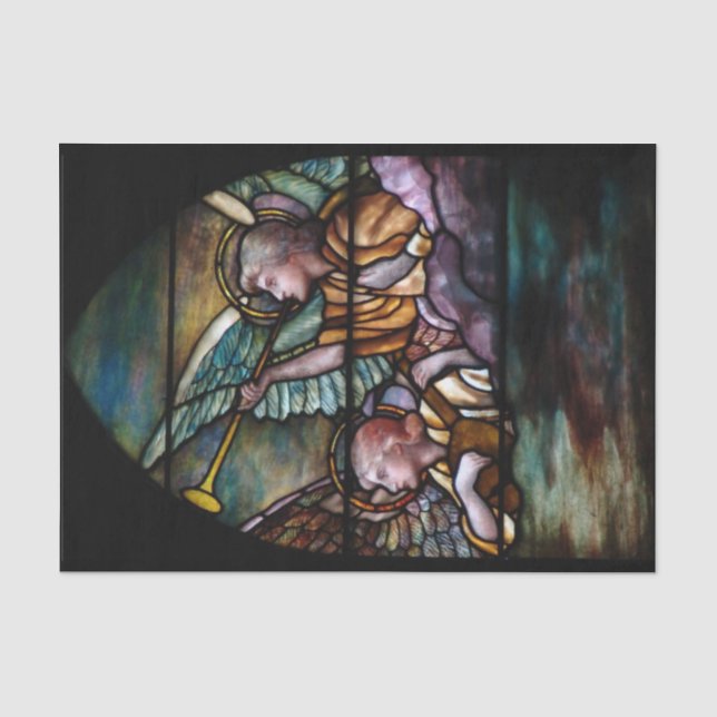 Papier Mousseline Le Christ Noël en verre souillé de grand prêtre (Recto)