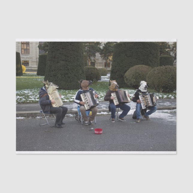 Papier Mousseline Le concert d'animaux (Recto)