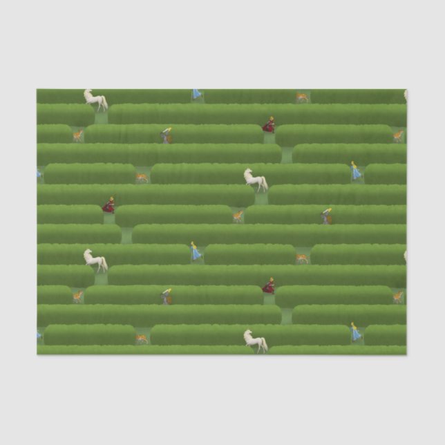 Papier Mousseline Le conte de verdure Maze (Recto)