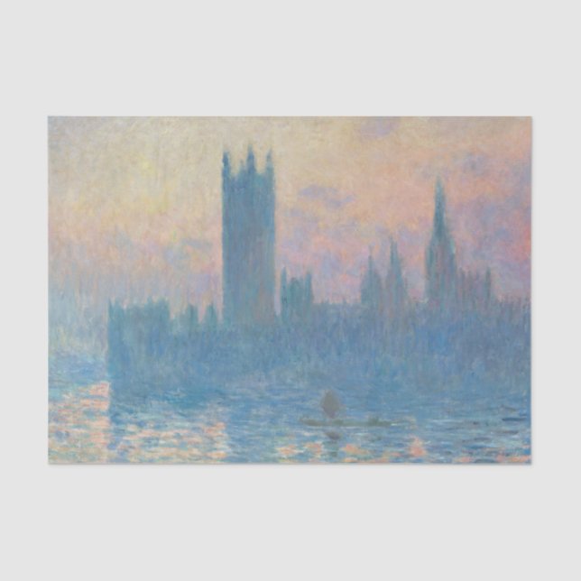 Papier Mousseline Le coucher du soleil des Chambres de Claude Monet (Recto)