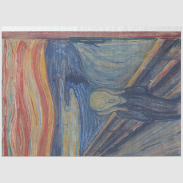 Papier Mousseline Le cri, Edvard Munch (Recto)