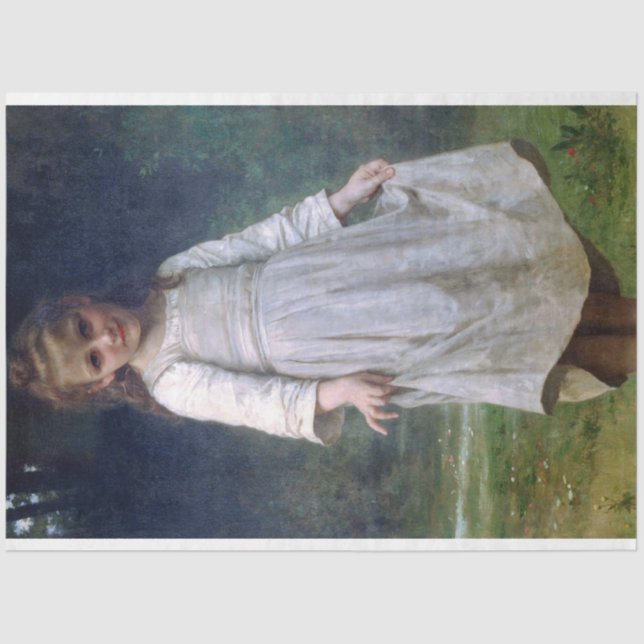 Papier Mousseline Le Curtsey, Bouguereau (Recto)