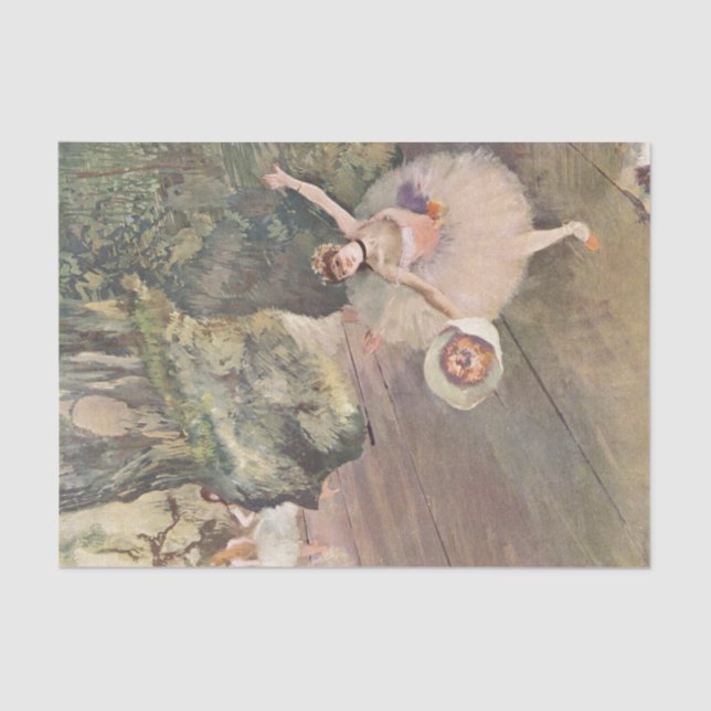 Papier Mousseline Le danseur d'Edgar Degas | prend un arc (Recto)