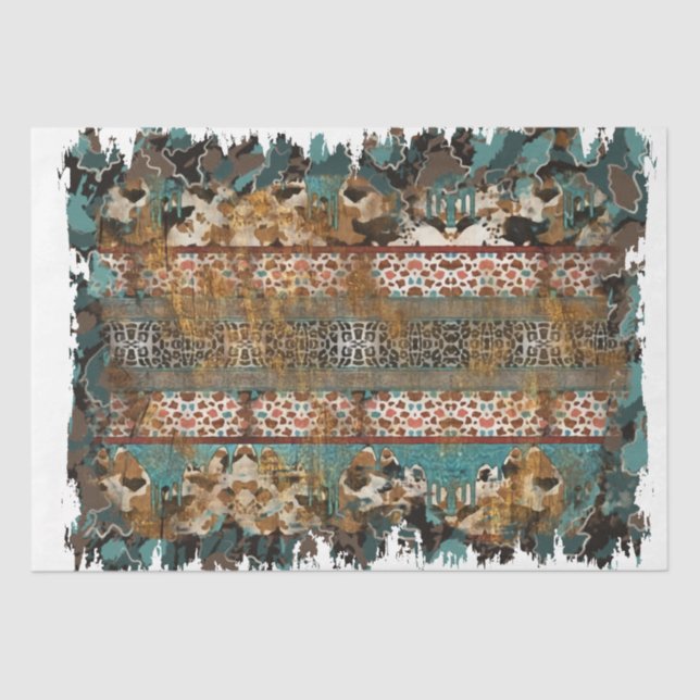 Papier Mousseline Le design de la série Western 17 (Recto)