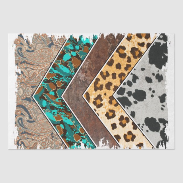 Papier Mousseline Le design de la série Western 25 (Recto)