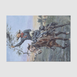 Papier Mousseline « Le Drapeau de la Paix » par Frederic Remington