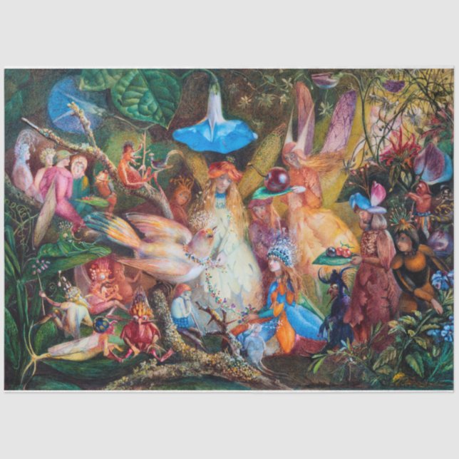 Papier Mousseline Le favori des fées, John Anster Fitzgerald (Recto)