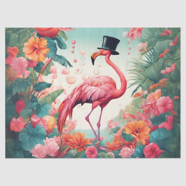 Papier Mousseline Le Flamant rose d'After Party (Recto)