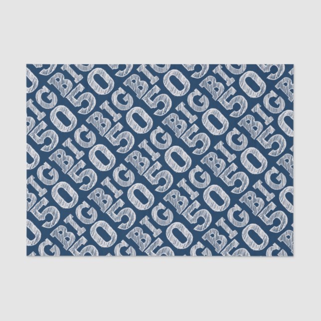 Papier Mousseline Le GRAND 50 Cinquantième anniversaire (Recto)