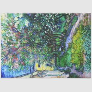Papier Mousseline Le Jardin de l'Asile à Saint-Rémy, Van Gogh