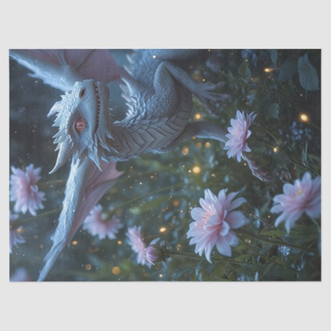 Papier Mousseline Le jardin du dragon (Recto)