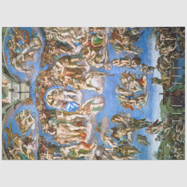 Papier Mousseline Le jugement Dernier, Michel-Ange, 1536-1541 (Recto)
