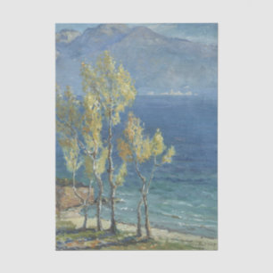 Papier Mousseline Le lac de Garde par Alice Maud Fanner