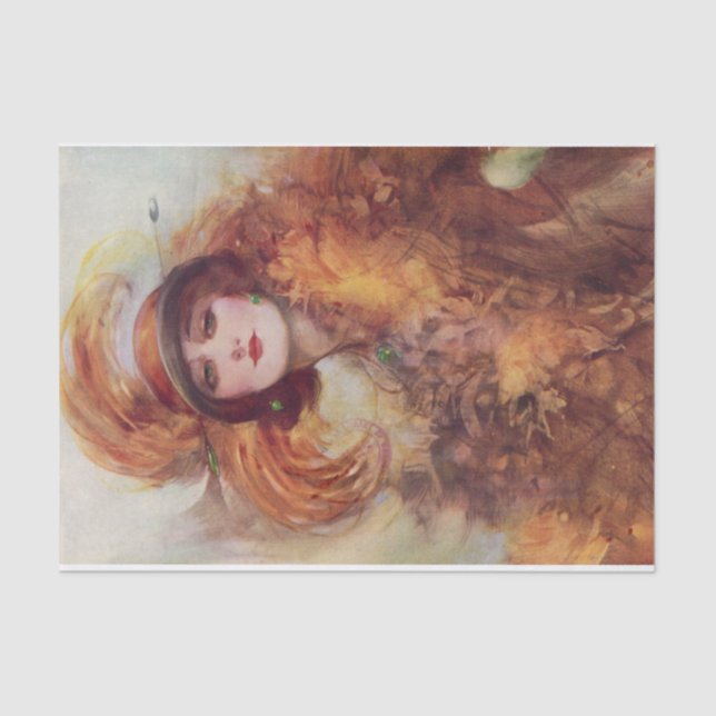 Papier Mousseline Le leurre des yeux verts par William Barribal (Recto)