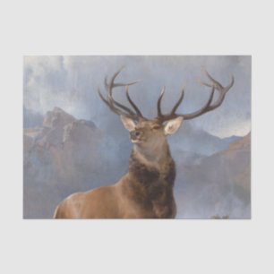 Papier Mousseline Le monarque du Glen (Wild Stag) (par Landseer)