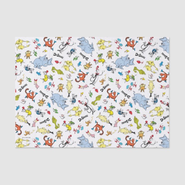 Papier Mousseline Le monde du Dr Seuss Motif (Recto)