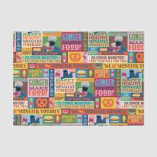 Papier Mousseline Le Motif de camion Foodie de Cookie Monster