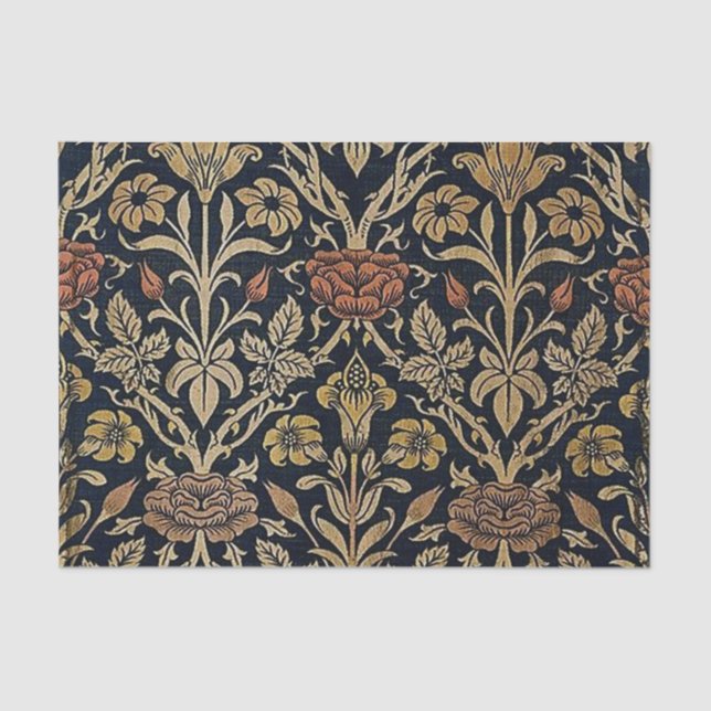 Papier Mousseline Le nouveau d'art, motif d'époque de belle, cru, (Recto)