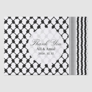 Papier Mousseline Le Palestinien Hatta Keffiyeh Mariage du Merci