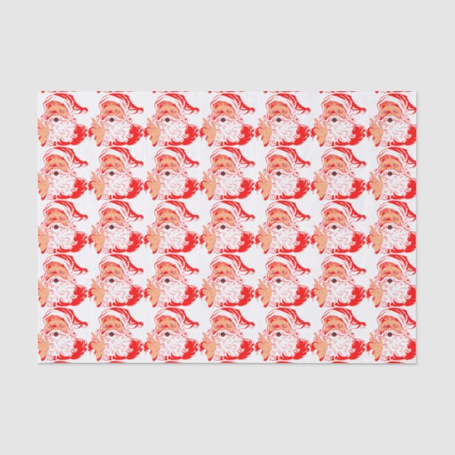 Papier Mousseline Le père noël vintage (Recto)