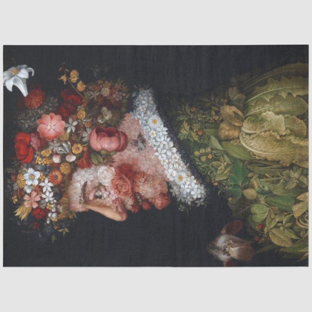 Papier Mousseline Le Printemps, Arcimboldo (Recto)
