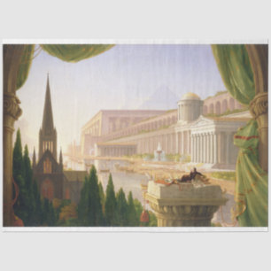 Papier Mousseline Le rêve de l'architecte (par Thomas Cole)