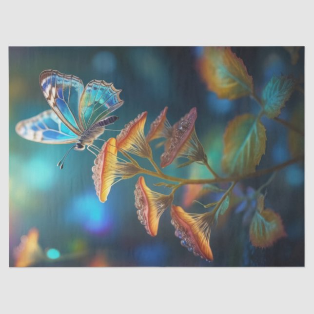 Papier Mousseline Le rêve de papillon Fairytale enchanté (Recto)