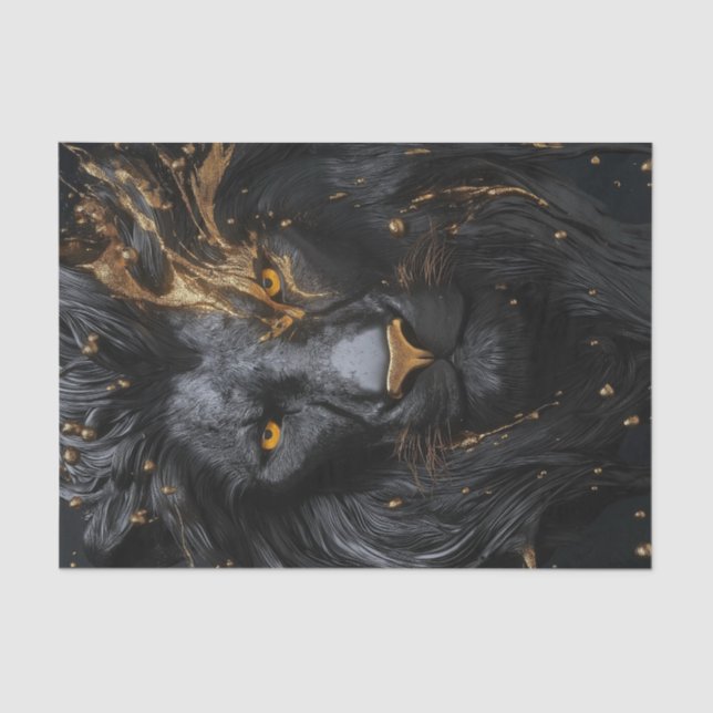 Papier Mousseline Le roi Lion noir5 (Recto)