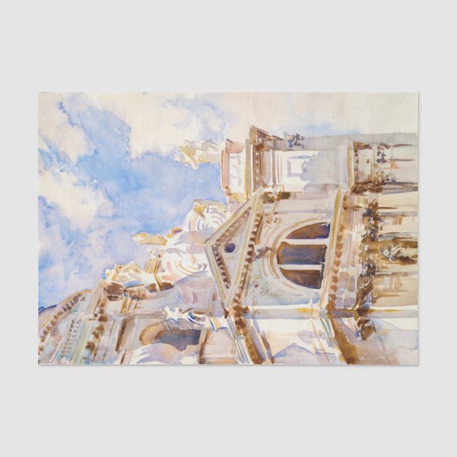 Papier Mousseline Le salut, Venise par John Singer (Recto)
