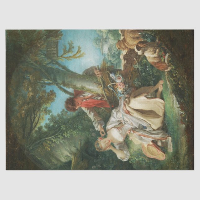 Papier Mousseline Le sommeil interrompu par François Boucher (Recto)