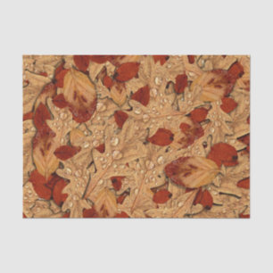 Papier Mousseline Leaves d'automne du matin de Dew