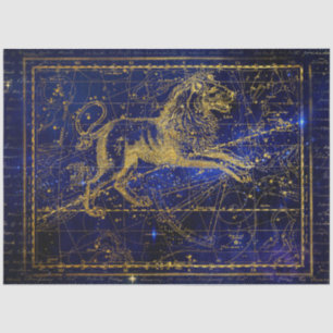 Papier Mousseline leo papier tissu de la constellation de lions