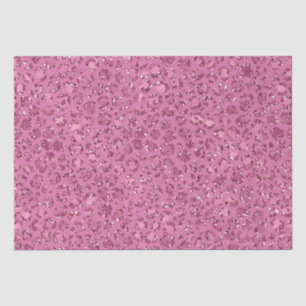 Papier Mousseline Léopard de Parties scintillant rose