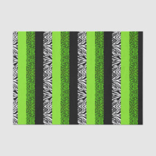 Papier Mousseline Léopard de vert de chaux et poster de animal de