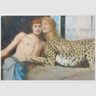 Papier Mousseline Les Caresses, Fernand Khnopff