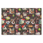 Les chats de Noël dans la galaxie de l'espace