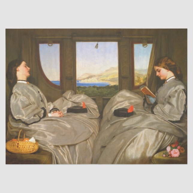 Papier Mousseline Les compagnons de voyage par Augustus Leopold Egg (Recto)