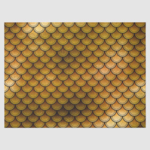 Papier Mousseline Les échelles de poissons sur la page de découpage 