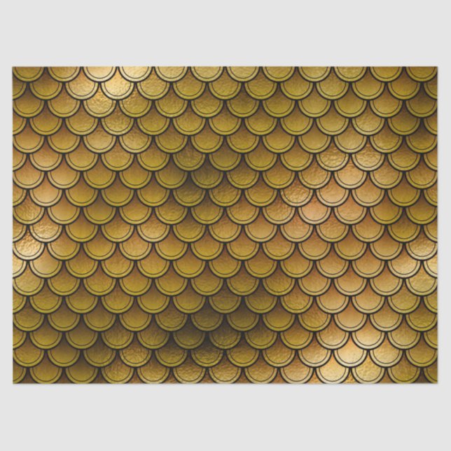 Papier Mousseline Les échelles de poissons sur la page de découpage  (Recto)