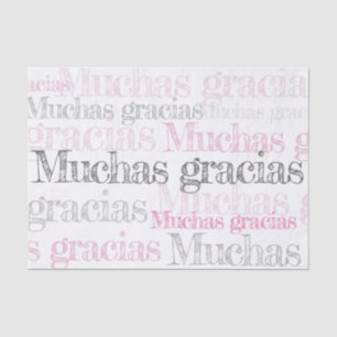 Papier Mousseline Les Espagnols de Muchas gracias/vous remercient