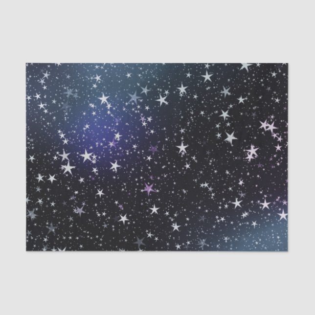 Papier Mousseline Les étoiles et les étoiles du ciel (Recto)