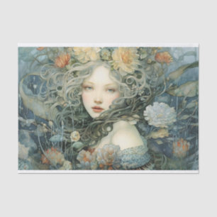 Papier Mousseline Les fleurs trempées