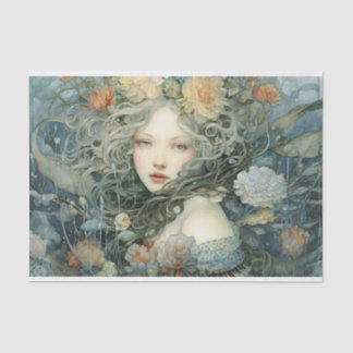 Papier Mousseline Les fleurs trempées