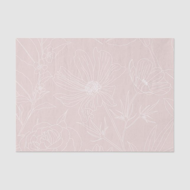 Papier Mousseline Les Flux Blancs Trendy (Recto)